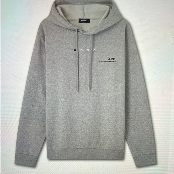 A.P.C. Gray and Black Sweatshirts & Hoodies